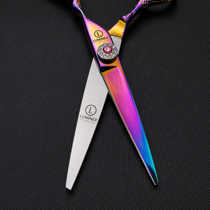 NYBL-55 5.5inch Straight <b>Left</b>-<b>handed</b> <b>Scissors</b> JAPAN 440C Sharp 58-59HRC Hardness Stainless Steel Handle Barber Shears Hair 28 - Product Image 5