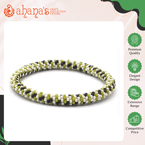 Professional Manufacturer Exporter Supply New Design Durable Glass <b>Beads</b> <b>Bracelets</b> Cotton Threads Fashion Bands Accessories - Product Image 2