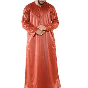 Vêtements Musulmans Vente Directe d'Usine Islamique Jalabiya Robe de Dubaï de Haute Qualité Arabie Jubbah Thobes Saoudien Marocain Thobe pour Hommes - Product Image 4
