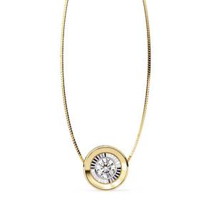 จี้เพชรทรงกลมเจียระไนแบบบริลเลียนท์จาก Designer Lab Grown Diamond สร้อยคอเครื่องประดับหรูหราสง่างาม เหมาะสำหรับของขวัญขอแต่งงานหรือของขวัญวันครบรอบ - Product Image 2