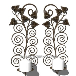 Vintage Gift Metal Wall <b>Sconce</b> Luxury Italian Mid-Century Modern Gold Candle-Style Wall <b>Light</b> Fixture Metal Candle Holder - Product Image 3