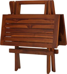Kenia Foldable Teak Wood <b>Table</b> High Quality Brown Finish <b>Outdoor</b> Camping Dining <b>Table</b> for Park Use - Product Image 3