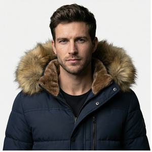 Vente en gros Parkas en duvet, imperméables, réfléchissants, entièrement imprimés, décontractées, taille plus, vestes à manches longues pour homme, mode masculine - Product Image 1