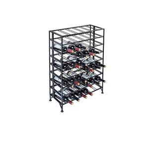 Porta Botellas de Vino Rectangular de Metal Negro Mate, Decorativo, para 6 Botellas, para Mesa de Comedor, Encimera - Product Image 5