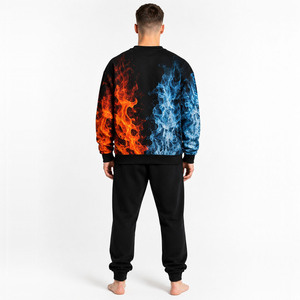 Sweat-shirt à col rond pour homme, imprimé graphique, coupe classique, en molleton de coton, manches classiques, streetwear personnalisé, écologique, respirant - Product Image 2
