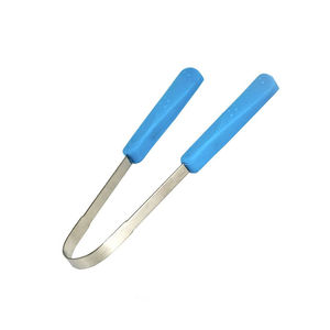 Limpiador/Raspador de Lengua de Acero con Mango de PVC, Herramienta Manual de Belleza, Raspador de Lengua de Acero Inoxidable Alemán - Product Image 4
