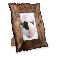 Cadre photo en bois de manguier de qualité export, artisanal, écologique, durable, fait main, style vintage rustique, pour hôtel, de la marque Brownwood Handicrafts