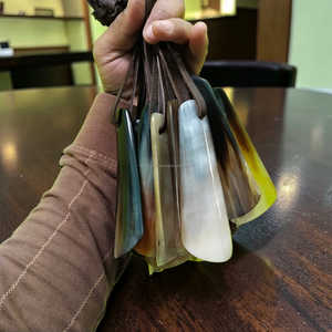 Cuchara para zapatos de lujo hecha a mano con cuerno de búfalo y toro, de 4 pulgadas, al mejor precio - Product Image 3