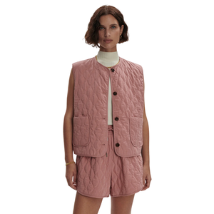 Chaleco Acolchado sin Mangas para Mujer, Ligero, con Botones Frontales y Bolsillos, Diseño Casual para Primavera/Verano - Product Image 3