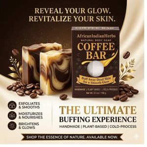 Barra de Belleza de Café para Limpieza y Exfoliación de la Piel, y para Apoyar la Rutina Diaria de Bienestar y Refrescancia - Product Image 2