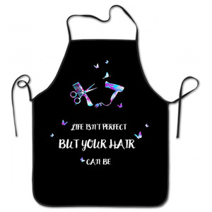 Tabliers de coiffeur pour extensions capillaires, bords durables et sangle réglable, en tissu polyester avec sublimation 3D, imperméables, personnalisés pour femmes - Product Image 6