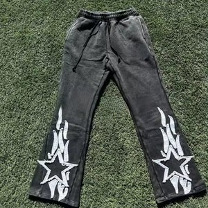 Survêtements évasés pour hommes, nouvelle mode, prix OEM abordable, qualité supérieure, logo personnalisé, très tendance, légers - Product Image 3