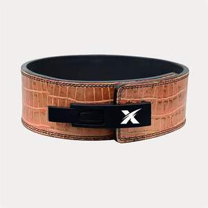 Cinturón de Powerlifting Transpirable de Cuero para Gimnasio, Cinturón de Piel de Vacuno de Alta Resistencia de 10/13 mm de Grosor con Hebilla de Palanca para Entrenamiento de Fuerza - Product Image 3