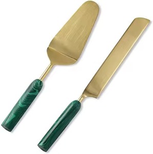 Dessert Table Metal Cake Server Set Stainless Steel Cake Knife Spatula Serving Utensils - Product Image 2