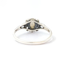 Style Romantique, Pierre Précieuse Labradorite en Argent Sterling 925, Forme Lune Bleue, Faite à la Main, Pierre de Naissance Naturelle, pour Mariage, Anniversaire, Fête