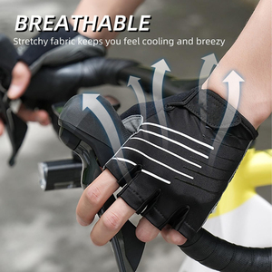 Half Finger Fitness Gloves Gym Training PU Leather Unisex Fingerless Design for Workout and Exercise - Product Image 6