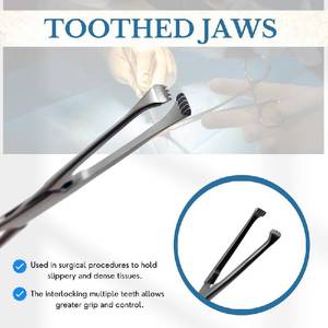 คีมผ่าตัดอัลลิส พรีเมียม สแตนเลสสตีล สำหรับใช้ทางการแพทย์และคลินิก - Product Image 2