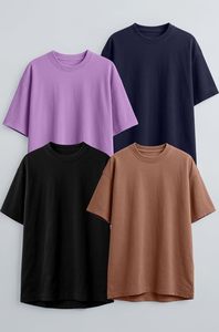 Camiseta Casual de Manga Corta con Cuello en V para Hombre, 100% Algodón, Impresión Serigráfica, Tejido Grueso, Ecológica, de Secado Rápido - Product Image 3
