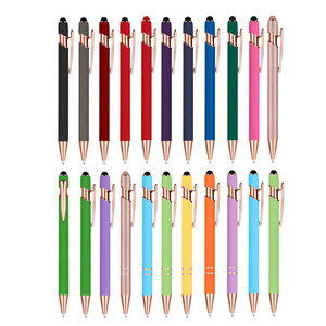 NM-62 Bolígrafo Metálico 2 en 1 Color Oro Rosa, Bolígrafo Multifunción con Punta Táctil, Grabado Láser con Logotipo para Publicidad y Promoción - Product Image 2
