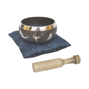 Bol chantant tibétain fait main, authentique instrument bouddhiste de méditation et de yoga, décoration, bol chantant décoratif - Product Image 6