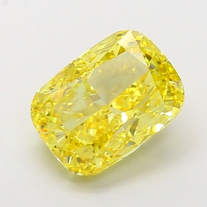 Diamante Radiante de Corte Cojín, Color Amarillo Intenso, 5.00 Quilates, VS1, Cultivado en Laboratorio, Ideal para Proyectos de Diseño de Joyería Personalizada - Product Image 3