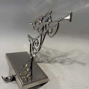 Silver Metal Christmas Angel <b>Stocking</b> <b>Holder</b> Beautiful Cottage feltsocks - Product Image 4