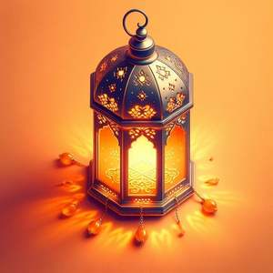 Linterna Árabe Dorada Tradicional para Ramadán, Lámpara de Metal Ornamentada, Decoración para Ramadán, Linterna, Dorada - Product Image 5