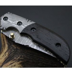 Cuchillos plegables con hoja de punta caída y bloqueo de seguridad para camping, senderismo y tareas de corte al aire libre, uso diario. - Product Image 2