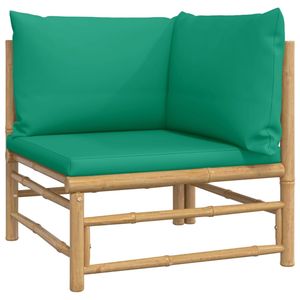 Conjunto Modular de Muebles de Jardín de Bambú Marrón Natural para Exteriores - Product Image 4