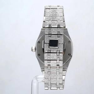 Montre mécanique de luxe à bracelet rond sertie de diamants Moissanite, édition limitée, pour la mode Hip Hop et streetwear - Product Image 2