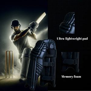 Vente en gros Professionnel Frappeur Jambes Gardes Cricket Joueur Protection Match Pratique Personnalisé Joueur Édition PU Cuir - Product Image 3