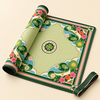 Tapis de Mahjong Américain Personnalisé en Néoprène de 33 Pouces, Antidérapant, Housse de Table Géométrique Carrée pour Clubs de Golf, Cadeau pour Soirée de Jeu, OEM ODM Vente en Gros