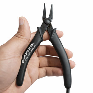 คีมตัดปลายแหลมความแม่นยำสูงสำหรับงานเครื่องประดับถาวร สแตนเลสสตีล รับผลิตตามแบบ OEM พร้อมโลโก้ตามสั่ง โรงงานผลิตเครื่องมือมืออาชีพ - Product Image 1