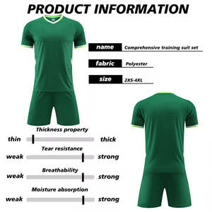 Conjunto de Camisetas de Fútbol Unisex Personalizadas al por Mayor, 100% Poliéster, Estilo Top, Impresión de Logotipo, Diseño de Sublimación para Adultos, Ligeras - Product Image 5