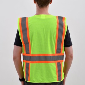 High Quality Customized Reflective Hi Vis Breathable Quick Dry Vest Multi-Pockets Waterproof Night Safety Construction Road Work - Product Image 3