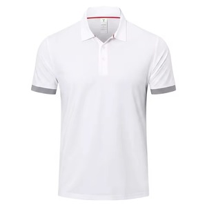 Chemises décontractées unies pour hommes grandes tailles OEM, logo personnalisé, boutonnées, haute qualité, 100 % polyester tricoté, respirantes, manches courtes - Product Image 6