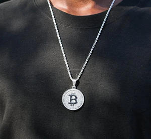 Pendentif tendance en argent sterling 925 plaqué or avec moissanite, bijou personnalisé, longueur 5,0 cm, largeur 3,5 cm, style hip-hop pour homme, OEM ODM - Product Image 4