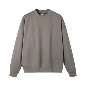 Sweat-shirt col montant style universitaire personnalisé en tissu de laine décontracté avec lettres brodées sur le devant, écologique pour l'hiver - Product Image 5