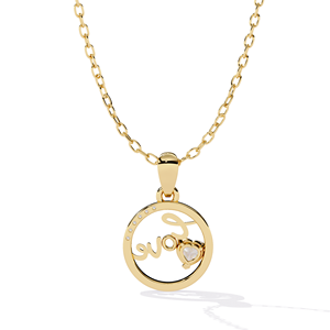 จี้เพชรทรงผสมตัดแบบโซลิแทร์ทองคำแท้ 14K สำหรับผู้หญิง ออกแบบโดยนักออกแบบแฟชั่น เหมาะสำหรับเป็นของขวัญในงานปาร์ตี้ - Product Image 3