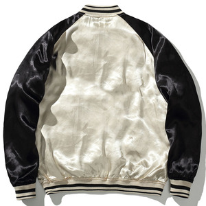 Wholesale Custom <b>Canvas</b> Bomber <b>Jacket</b> with Stand Collar and Front Logo Embroidered Satin Lining for Men - Product Image 2