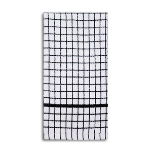 Serviette de cuisine en tissu éponge de qualité supérieure, teinte en fil, à carreaux, super absorbante, grande taille, lavable en machine - Product Image 2