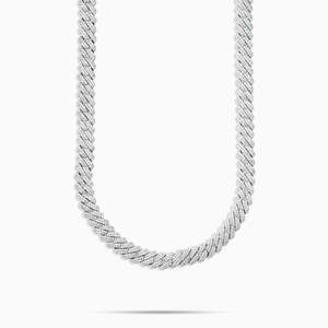 12MM VVS Moissanite Cuban Link <b>Chain</b> Necklace 925 Sterling Silver Fully <b>Iced</b> <b>Out</b> - Product Image 1