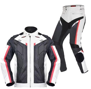 Customizable <b>Waterproof</b> Leather Motor Racing Kit for Men-Sleeveless Jacket & Pant 400g Fabric Digital Print OEM Service - Product Image 2