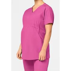 Summer Customized Women High Quality Medical Uniforms White Short Sleeve Breathable Nurse Hospital <b>Scrubs</b> <b>Sets</b> - Product Image 3