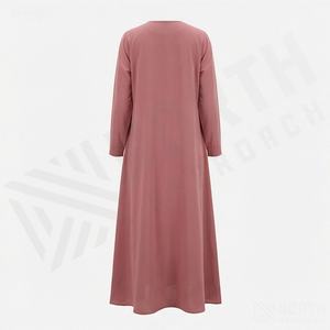 Fabricante OEM de Abayas de Satén Modestas Personalizadas, Nuevo Diseño de Última Moda, Kaftán Elegante, Vestido Maxi para Mujer, Ropa Elegante - Product Image 2