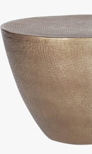 Ensemble de tables basses coniques en laiton martelé rond en métal, meubles de décoration pour la maison, tables d'appoint pour salon et hall d'entrée - Product Image 4