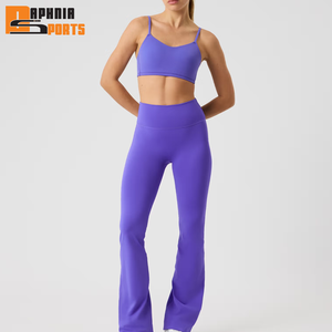 Nuevo Conjunto Deportivo de Alta Calidad para Entrenamiento, Ropa Deportiva al por Mayor, Conjunto de Yoga y Fitness Personalizado para Mujer, Leggings y Sujetador Deportivo - Product Image 4