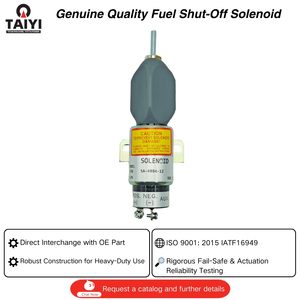 SA498412 175112E2U1B1 175112E2U1B1S Solenoide de corte de combustible Hatz para elevadores <span class=keywords><strong>Genie</strong></span> y sistemas Woodward SYNCHRO-START, muestra disponible - Product Image 1