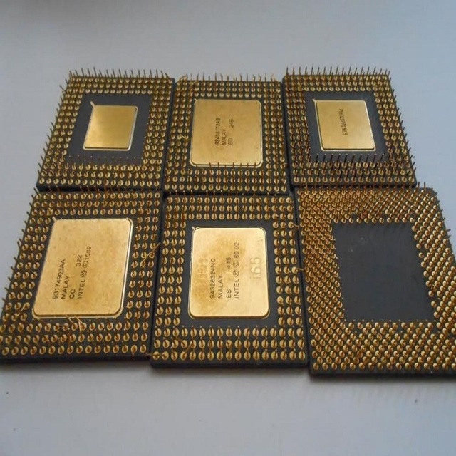 Pro Gold High Grade CPU Ceramic Processor Scraps for Core Quad-Core 3.6GHz 12MB L3 Cache Refurbished Used Desktop Processor