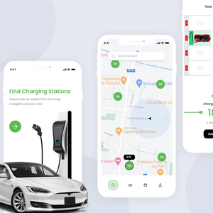 การพัฒนาแอปมือถือ RoyalCraft สำหรับการชาร์จรถยนต์ไฟฟ้าบนระบบ Android และ iOS พร้อมฟังก์ชันค้นหาสถานี ชำระเงินออนไลน์ จองช่องจอดชาร์จ และแสดงสถานะการใช้งานแบบเรียลไทม์ - Product Image 1